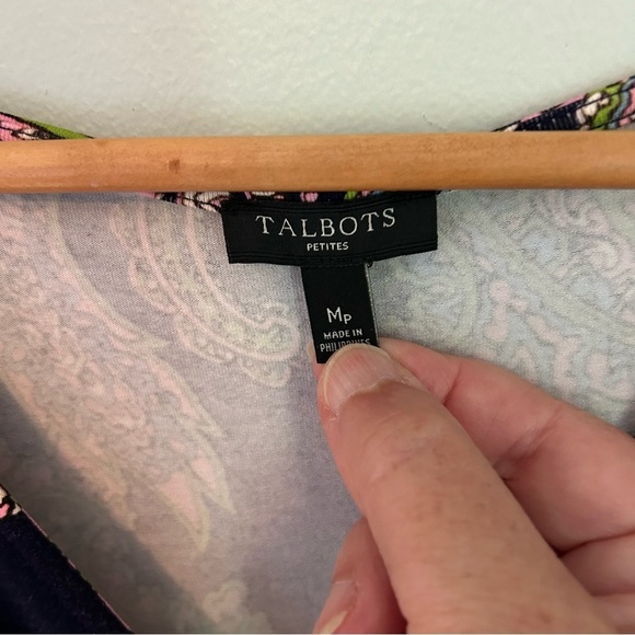 Talbots Faux Wrap Belted Dress. Suze MP. - Picture 5 of 15